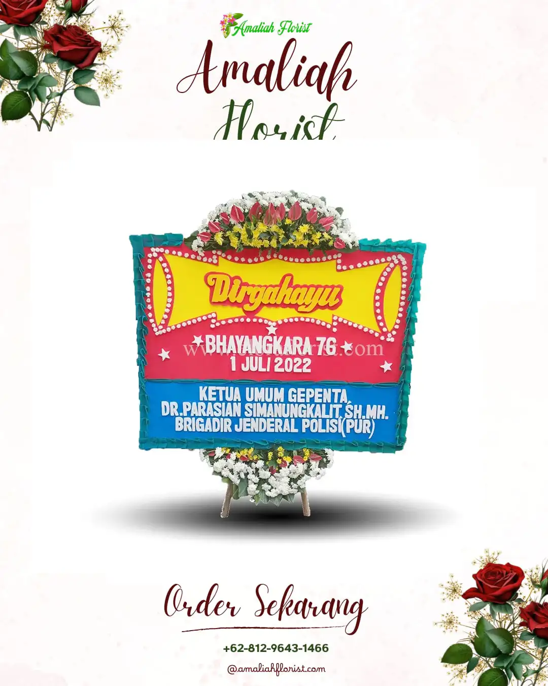 Papan Bunga HUT Ulang Tahun Kepulauan Seribu